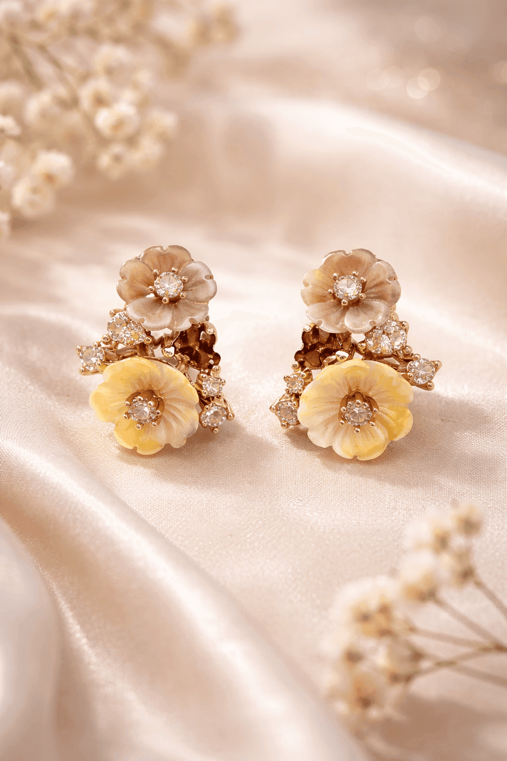 Silvpop Golden Meadow Blossom Pendant Set - alternate view