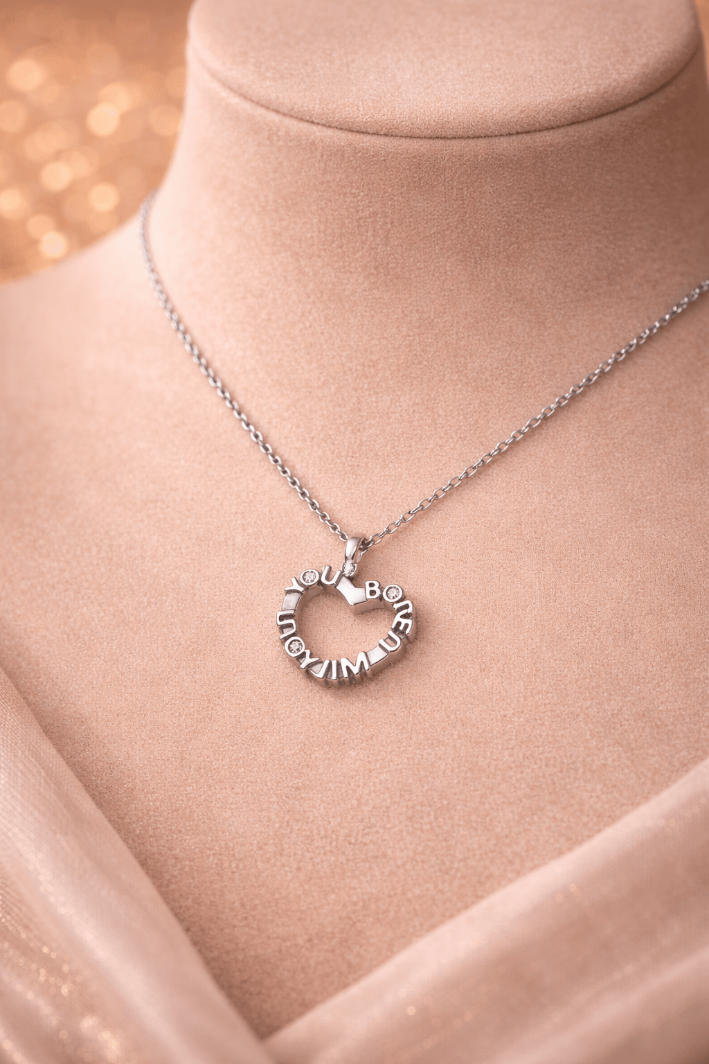 Bored without You Heart Pendant