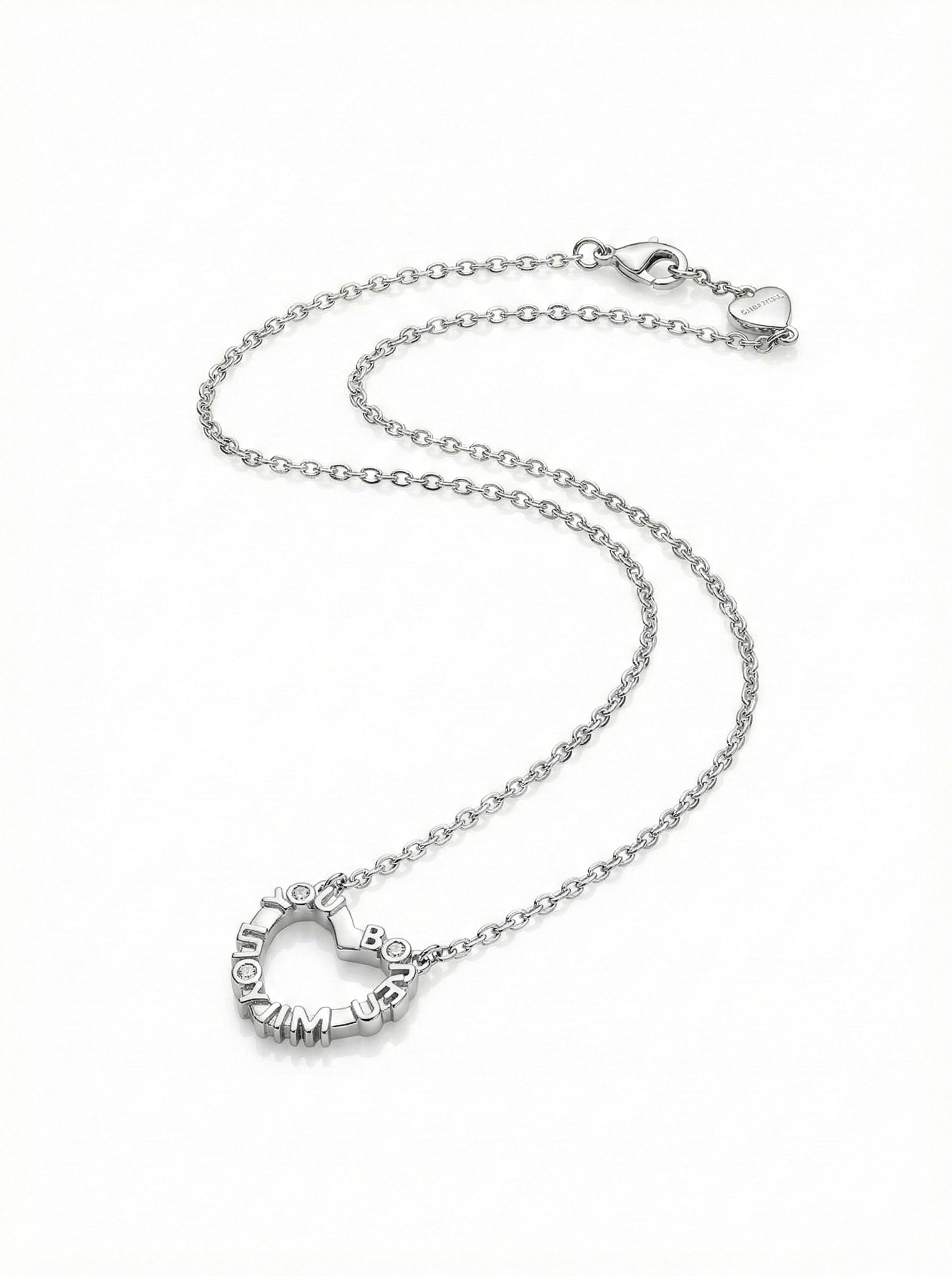 Bored without You Heart Pendant - alternate view