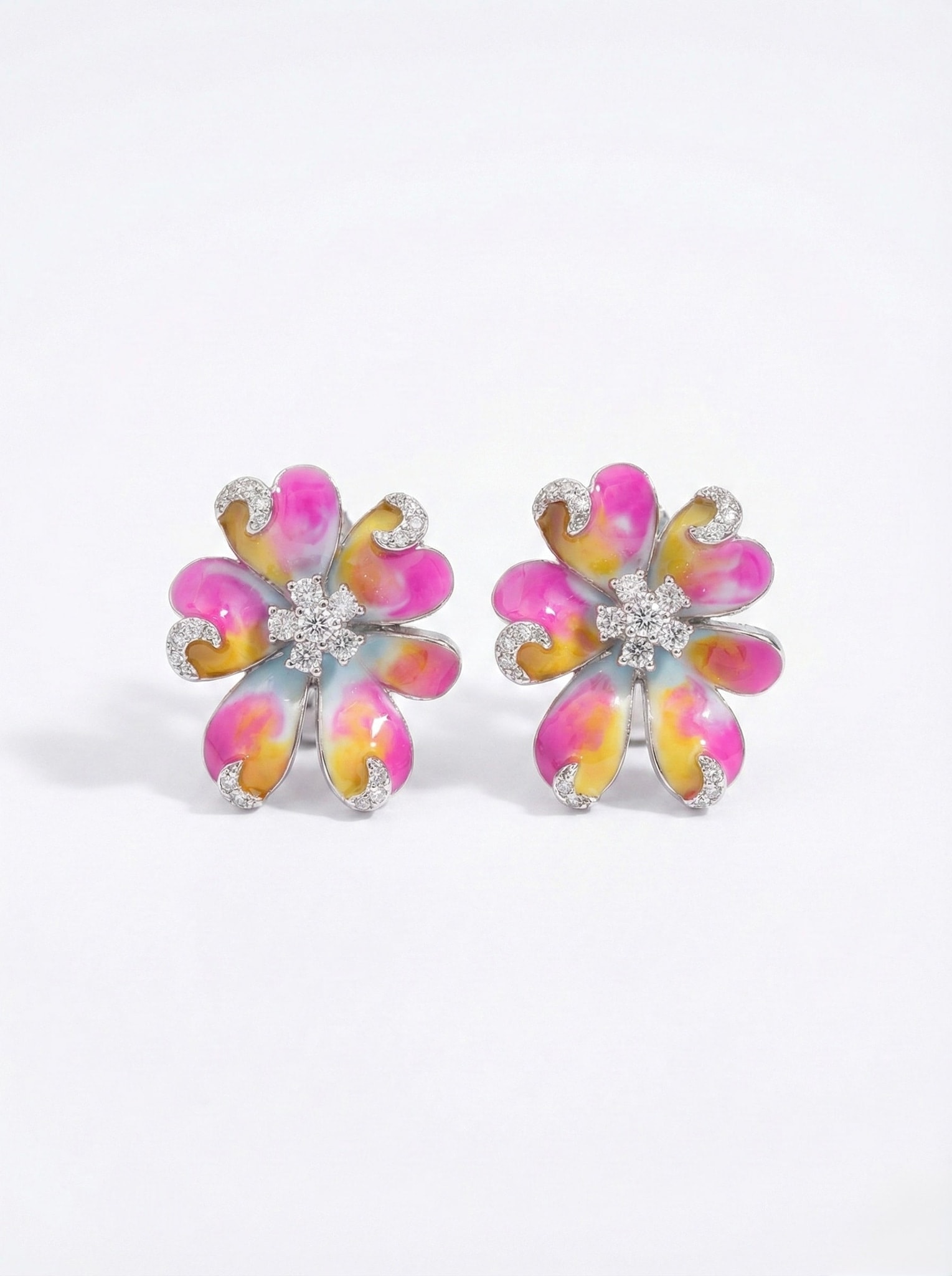Pastel Bloom Earrings - alternate view