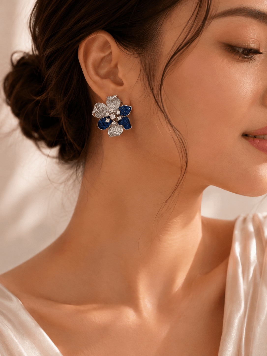Mosaïque Midnight Bloom Studs - alternate view